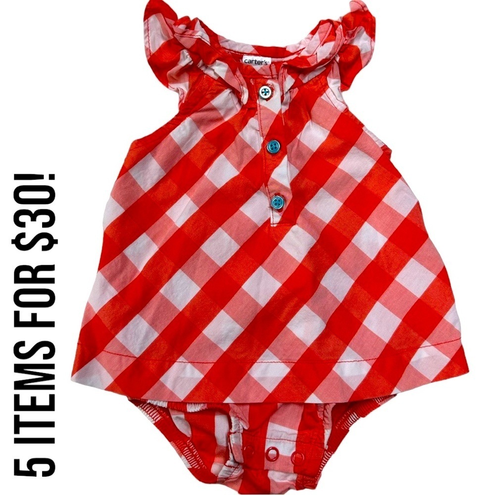 5/$30 Carter’s 0-3m Baby Girl Romper